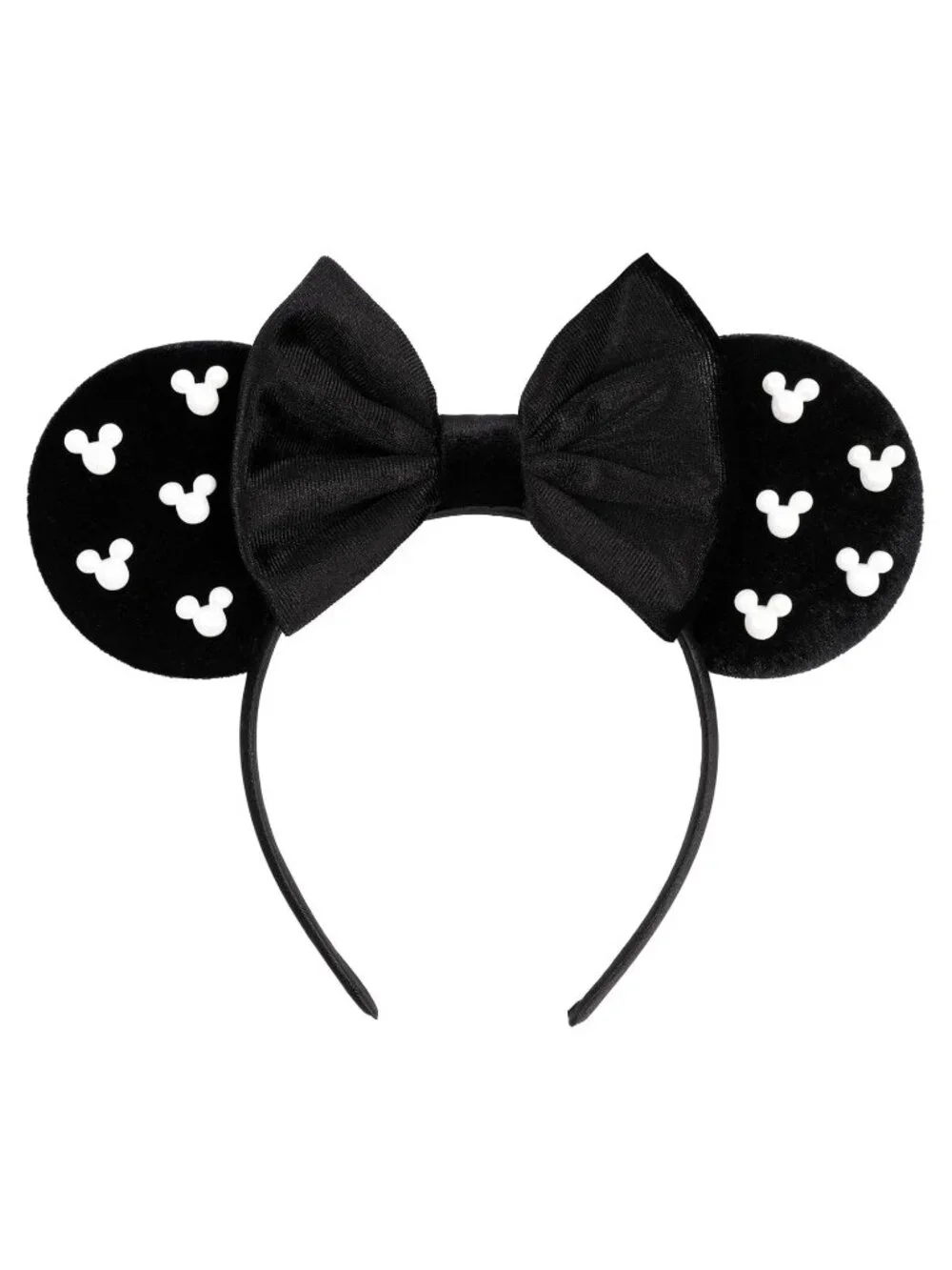 Women Midnight Black cotton Candy-Inspired Mickey Mouse Hair Headband